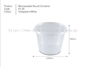 25oz Round Container with Lid