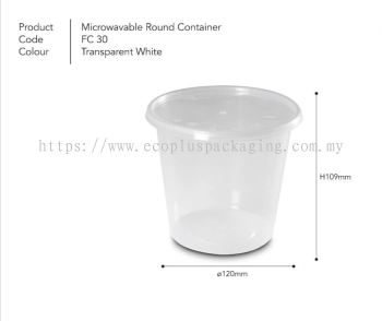 30oz Round Container with Lid