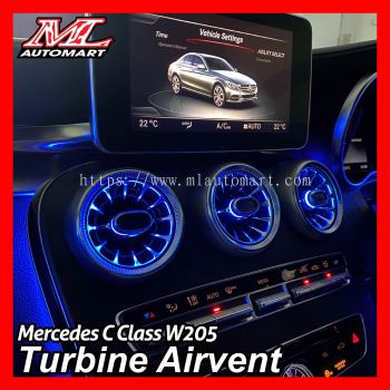 Mercedes Benz C Class W205 Ambient Light : Turbine Airvent