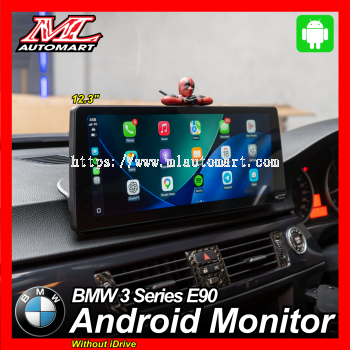 BMW 3 Series E90 Android Monitor (12.3") (Without IDrive)