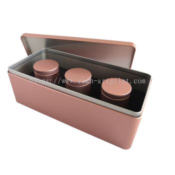 Metal Tin Box Container - 3 IN 1 Canister-for Tea Leaves Container Storage