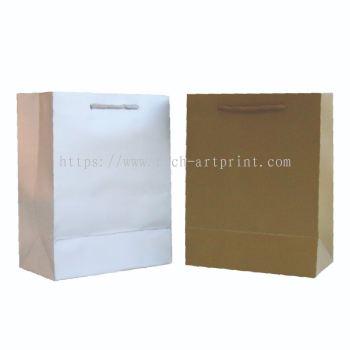 Paper Bag Plain Gold/Silver-M (10PC/LOT)
