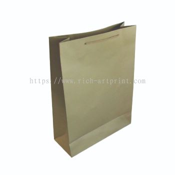 Paper Bag Plain Gold-XL