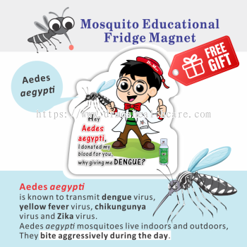 FREE GIFT_Aegyti_Mosquito Educational Fridge Magnet