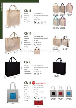 CANVAS BAG CB13 CB14 CB15 CB16