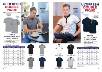 Ultifresh Double Pique Polo UH02-UH03