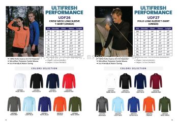 Ultifresh DryFit Long Sleeve T-shirt & POLO UDF26-UDF27