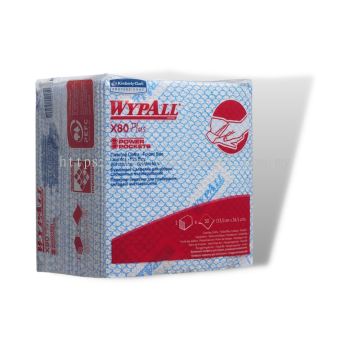 WYPALL® X80 Power Pocket Color Coded Wipes - Blue (19139)