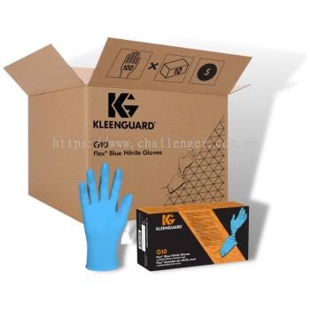 KLEENGUARD™ G10 Flex Blue Nitrile Gloves (54332 / 54333 / 54334 / 54335)