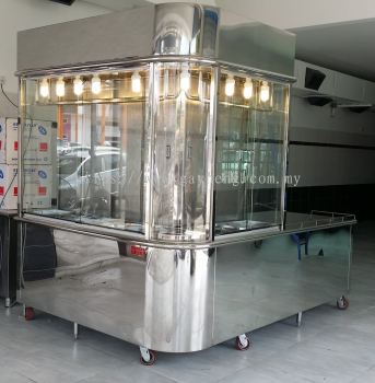 Stainless Steel Chicken Rice Stall L Shape 白钢鸡饭档L型