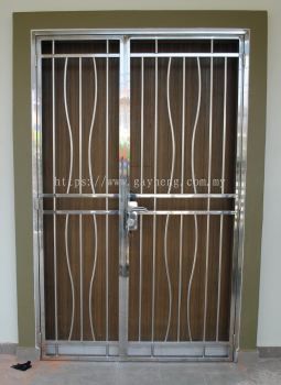 Stainless Steel 2 swing Door Grille 2Ҷ׸