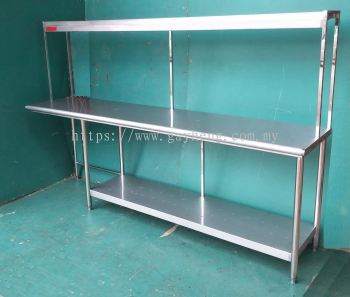 Stainless Steel Table with one tier rack 白钢桌