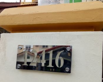 Stainless Steel House Number Plate ׸