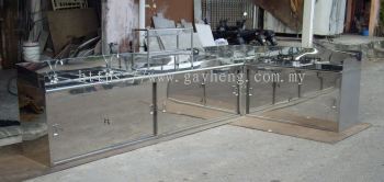 Stainless Steel Kitchen Cabinet 厨房白钢橱柜