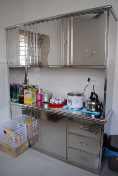 Stainless Steel Kitchen Cabinet 厨房白钢橱柜