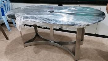 Stainless Steel Dining Table Stand 白钢饭桌脚