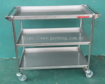 Stainless Steel 3 Tier Trolley 白钢3层推车