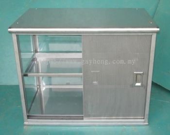 Stainless Steel Glass Display Showcase 白钢玻璃展示柜