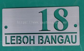 Stainless Steel House Number Plate ׸