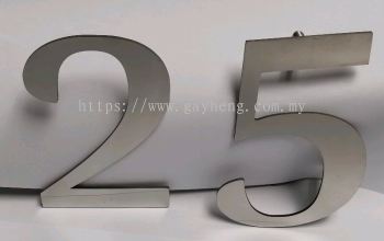 Stainless Steel House Number Plate 白钢门牌