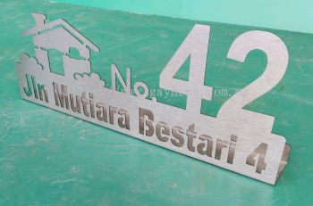 Stainless Steel House Number Plate ׸