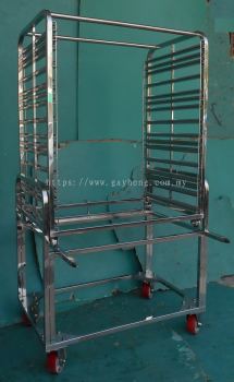 Stainless Steel Steamer Trolley 白钢蒸炉推车