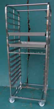 Stainless Steel Steamer Trolley 白钢蒸炉推车