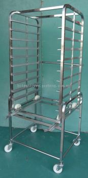 Stainless Steel Steamer Trolley 白钢蒸炉推车