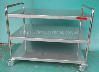 Stainless Steel 3 Tier Trolley 白钢3层推车