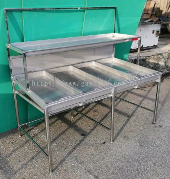 Stainless Steel Anchovies Display Rack 白钢江鱼仔展示架