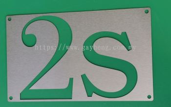 Stainless Steel House Number Plate 白钢门牌