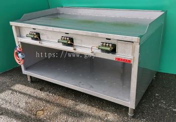 Stainless Steel Grill Fish Stall, Burger Hot Plate 白钢烧鱼档，汉堡包档