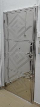 Stainless Steel Single Door (Full Plate) 全板型单叶白钢掩门