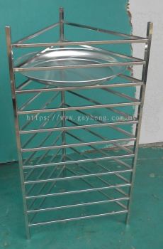 Stainless Steel Rice Steamer Rack, Cover 白钢蒸饭蒸炉架子，尖盖 Alat Kukus Nasi (Rak & Penutup)