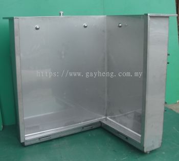 Stainless Steel Floor Standing L Shape Urinal Slab 白钢L型尿排