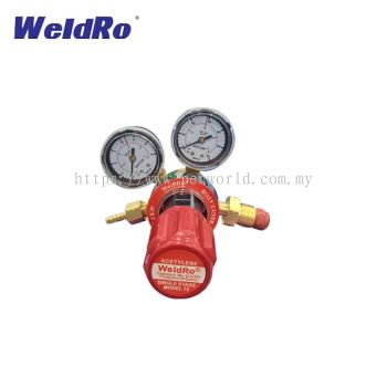 WELDRO WS72 ACETYLENE DA SINGLE STAGE REGULATOR