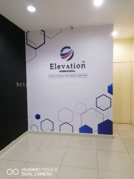 Elevation International Klang - Wallpaper Sticker Printing  With 3D Box Up Lettering & Logo 