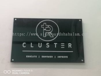 Cluster Fitness Sport klang - Acrylic Frame With 3D Lettering