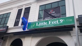 Little Feet 9 Semenyik - Double Side Signboard With Led Neon