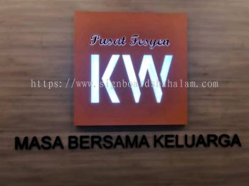 Perniagaan BB KIM WAH Hulu Langat  - 3D Box Up LED Backlit Signboard 