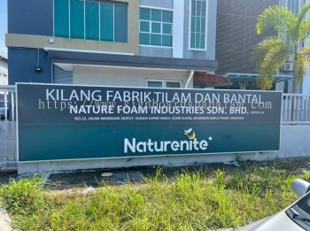 Natural Foam Kapar - 3D Box Up Lettering Signboard With Non LED 