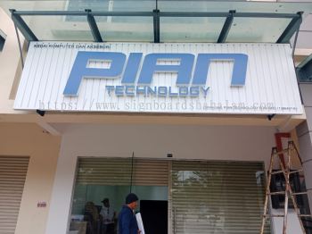 Pian Technology Shah Alam - Aluminum Panel Base With 3D LED Frontlit Signboard 