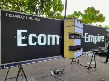 Ecomempire Puchong - 3D LED Box Up Signboard -Frontlit 