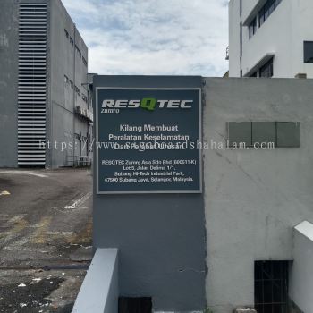 Resqtec  Subang jaya - 3D Box Up Lettering Signboard With Non LED 