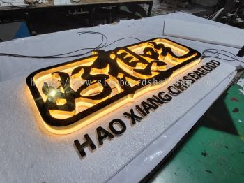 HXC - 3D LED STAINLESS Steel Gold MIRROR