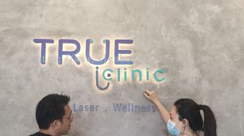 True Clinic PJ 3D Box Up LED Backlit Signboard 