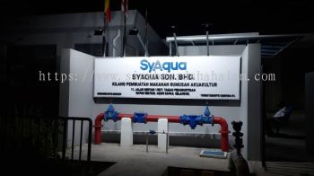 Syaqua Sdn Bhd Shah Alam - 3D Box Up Lettering Signboard With Non LED 