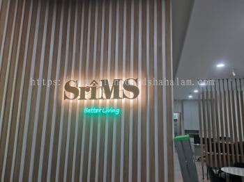 Sri Ms Karak - 3D LED Backlit Stainless Steel Gold Hairline 