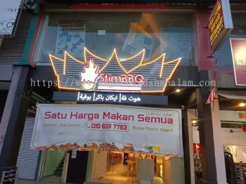 Sayang Stim Petaling Jaya ACP Signage with 3D LED Frontlit 
