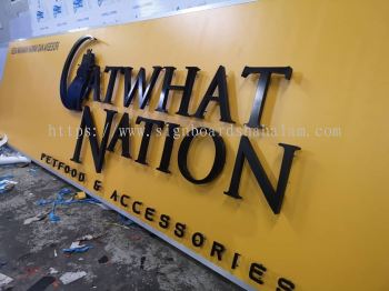 CATWHAT NATION 3D BOXUP LED BACKLIT SIGNBOARD 